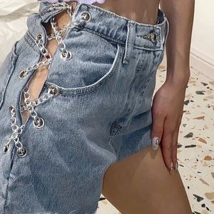 High waist Chain Short🥰
